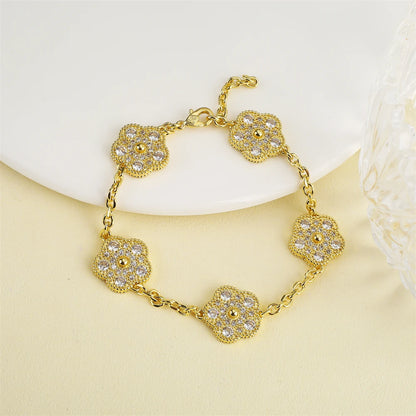 Diamond Flower Bracelet