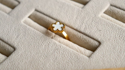 White Flower Ring