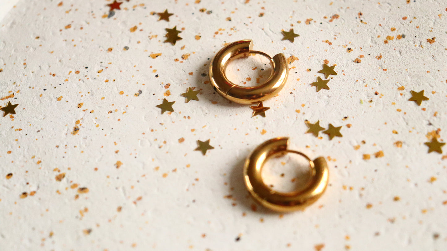 Simple Gold Earrings