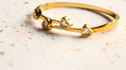 Four Hearts Bangle