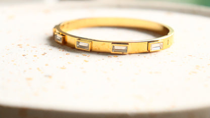 Rectangle Diamond Bangle