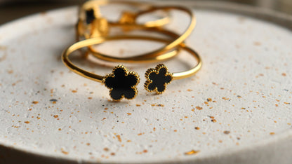 Pretty Flower Bangle Cuff