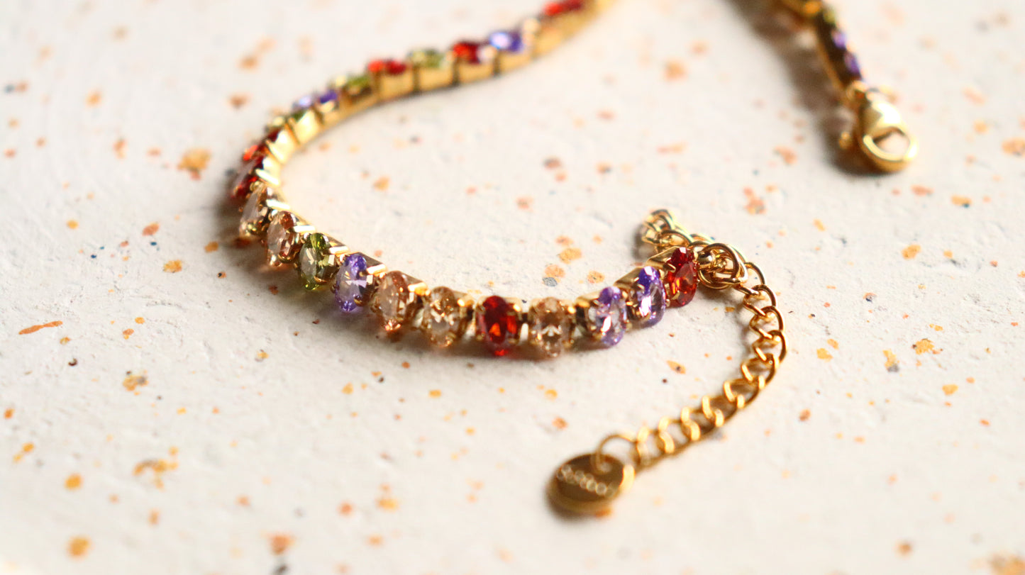 Colorful Diamonds Bracelet