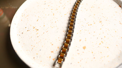 Two Tone Watch Bracelet